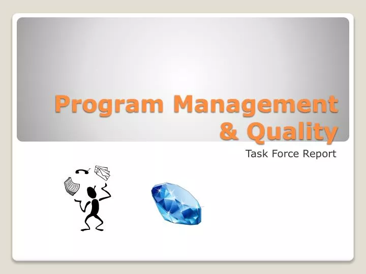 program management quality