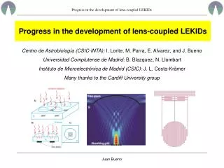 Progress in the development of lens-coupled LEKIDs