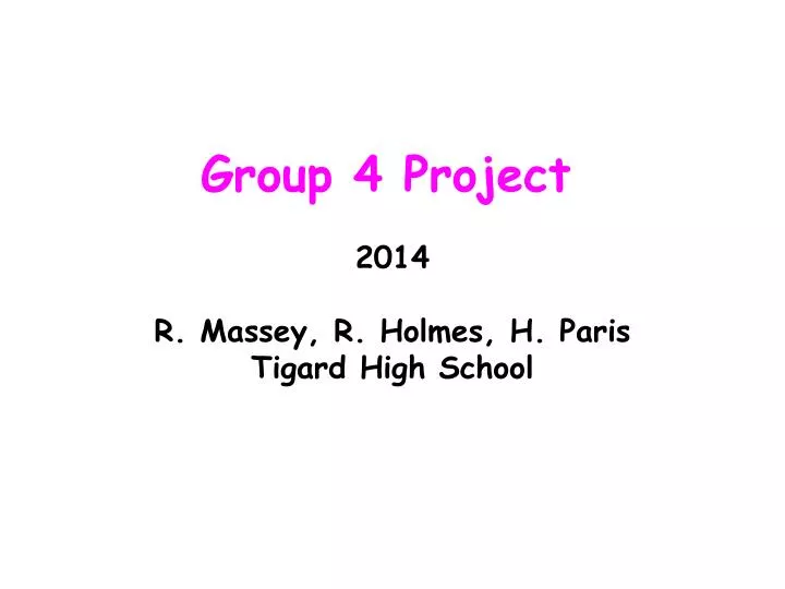 group 4 project