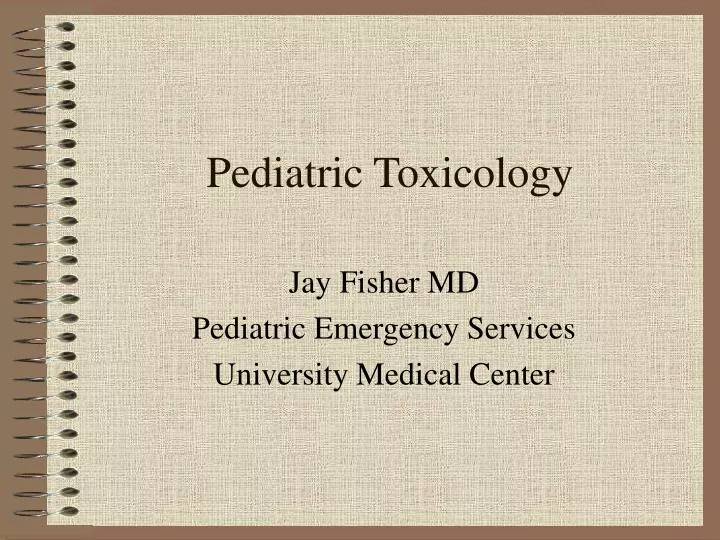 pediatric toxicology