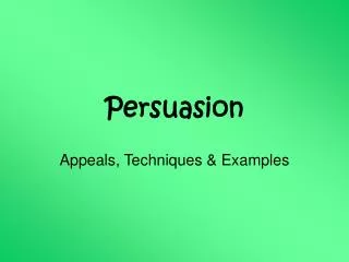 Persuasion