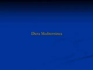 dieta mediterr nea