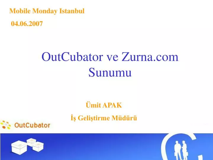 outcubator ve zurna com sunumu