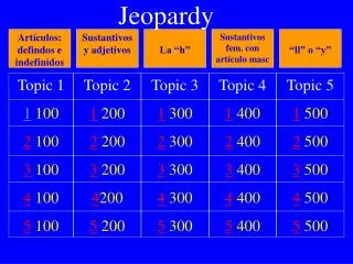 jeopardy