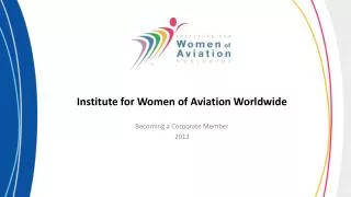 Institute for Women of Aviation Worldwide
