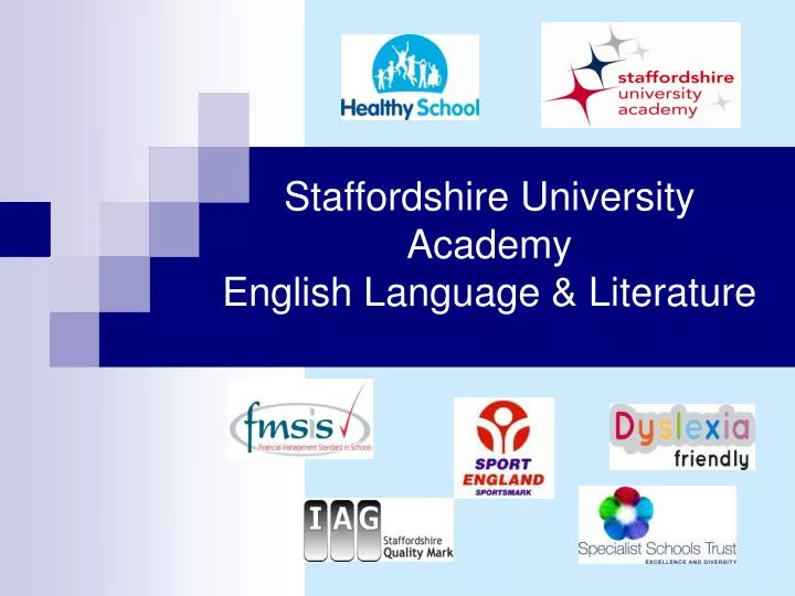 staffordshire university academy english language literature