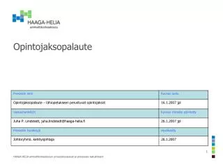 opintojaksopalaute