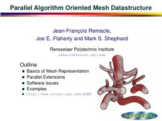 Parallel Algorithm Oriented Mesh Datastructure