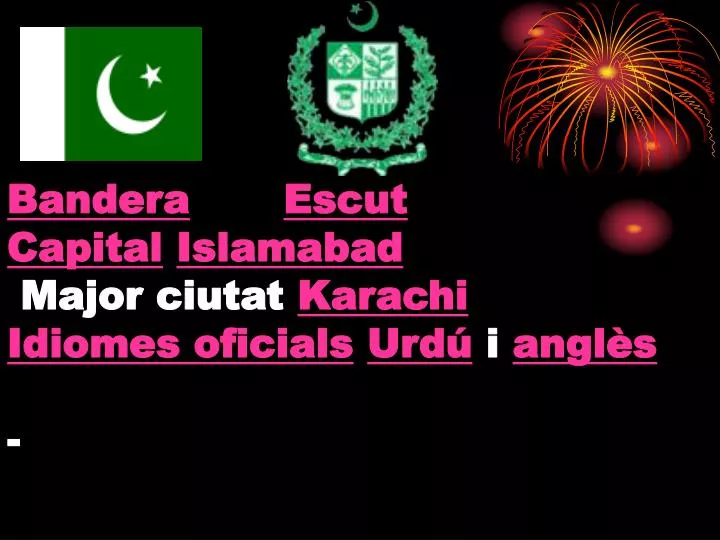 bandera escut capital islamabad major ciutat karachi idiomes oficials urd i angl s