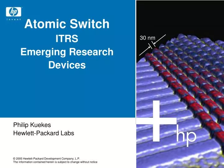 atomic switch itrs emerging research devices