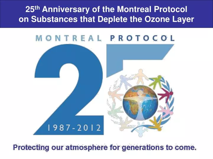 25 th anniversary of the montreal protocol on substances that deplete the ozone layer