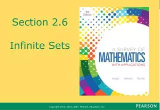 Section 2.6 Infinite Sets