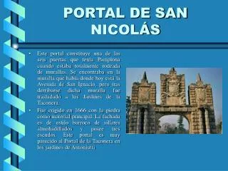 portal de san nicol s