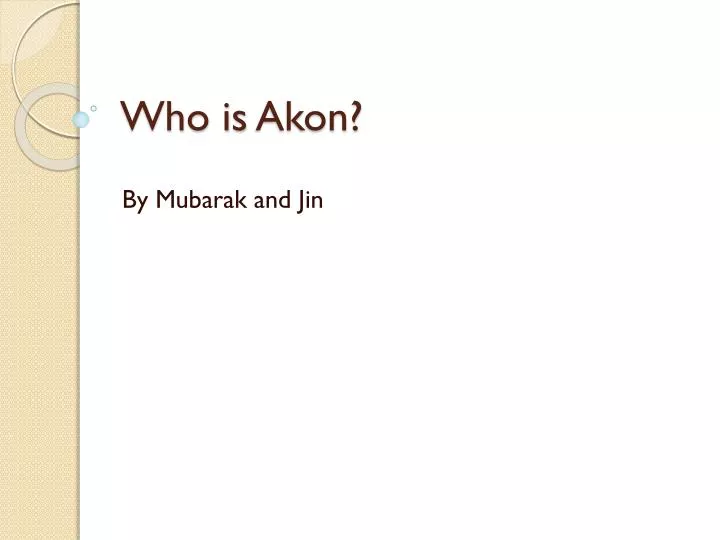 who is akon