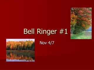 Bell Ringer #1