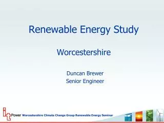 Renewable Energy Study Worcestershire