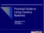 Practical Guide to Using Camera Batteries