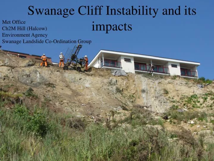 swanage cliff instability and its impacts