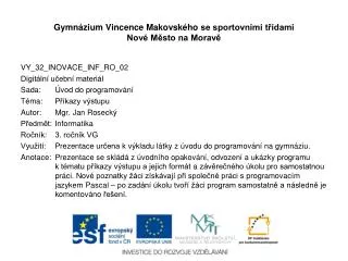 gymn zium vincence makovsk ho se sportovn mi t dami nov m sto na morav