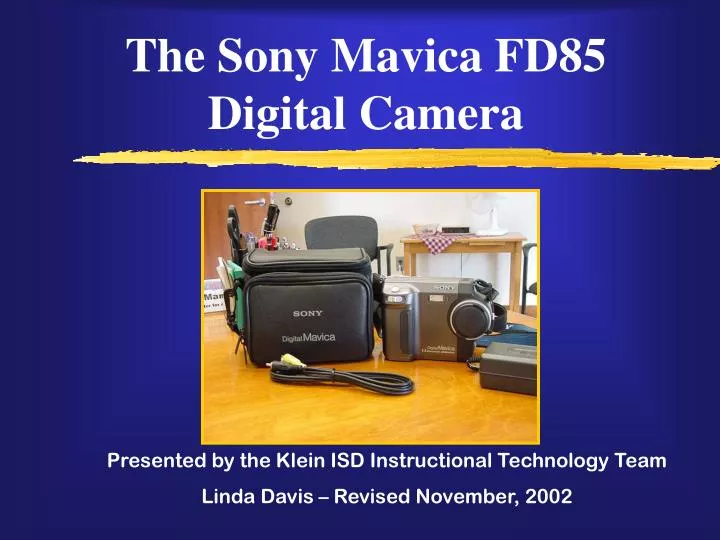the sony mavica fd85 digital camera