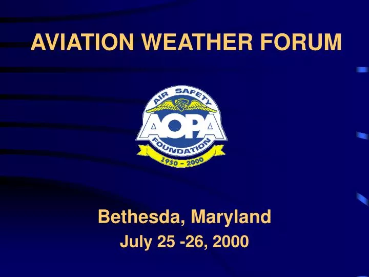 aviation weather forum