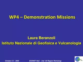 Laura Beranzoli Istituto Nazionale di Geofisica e Vulcanologia