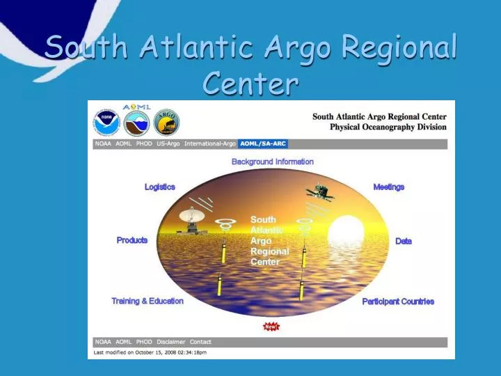 south atlantic argo regional center