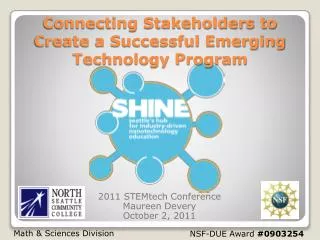 Connecting Stakeholders to Create a Successful Emerging Technology Program