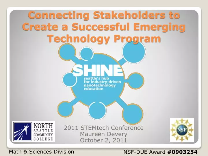 connecting stakeholders to create a successful emerging technology program