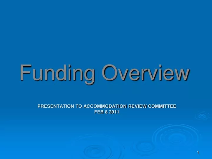 presentation to accommodation review committee feb 8 2011