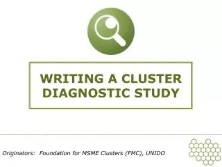 WRITING A CLUSTER DIAGNOSTIC STUDY