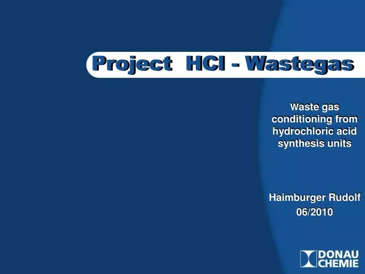 project hcl wastegas