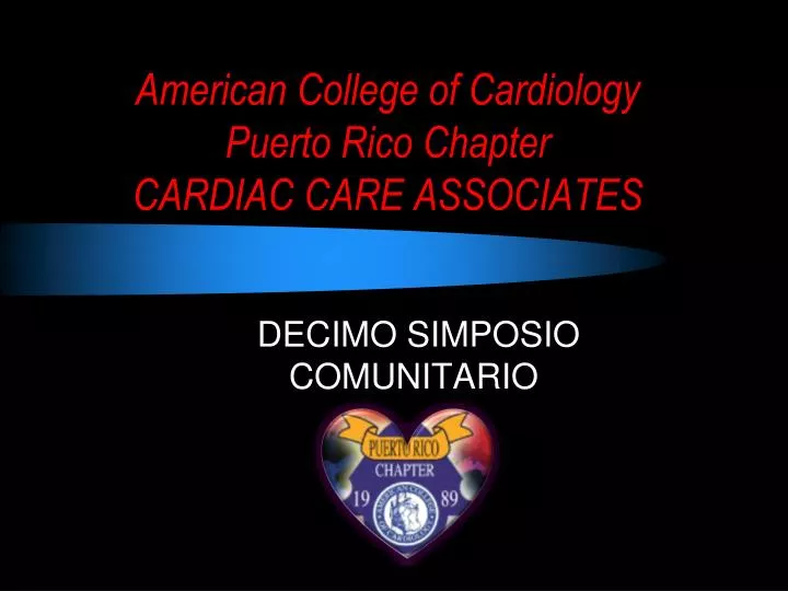 american college of cardiology puerto rico chapter cardiac care associates