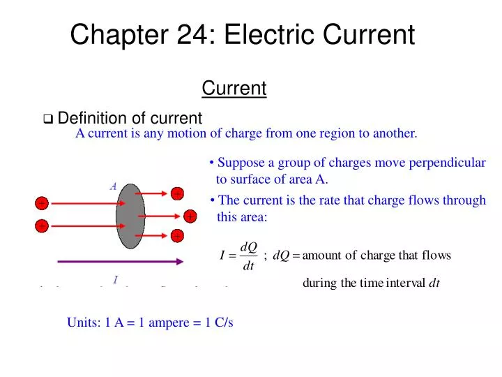 chapter 24 electric current