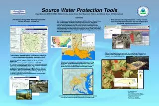 The Drinking Water Mapping Application (DWMA) is a secure web-based geospatial application that: