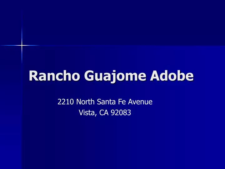 rancho guajome adobe