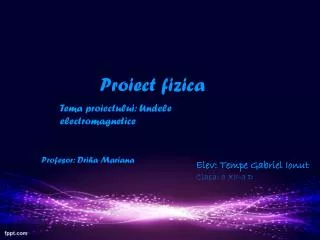 proiect fizica