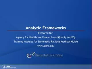Analytic Frameworks