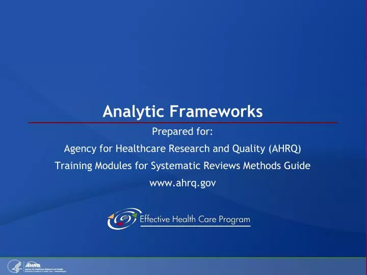 analytic frameworks
