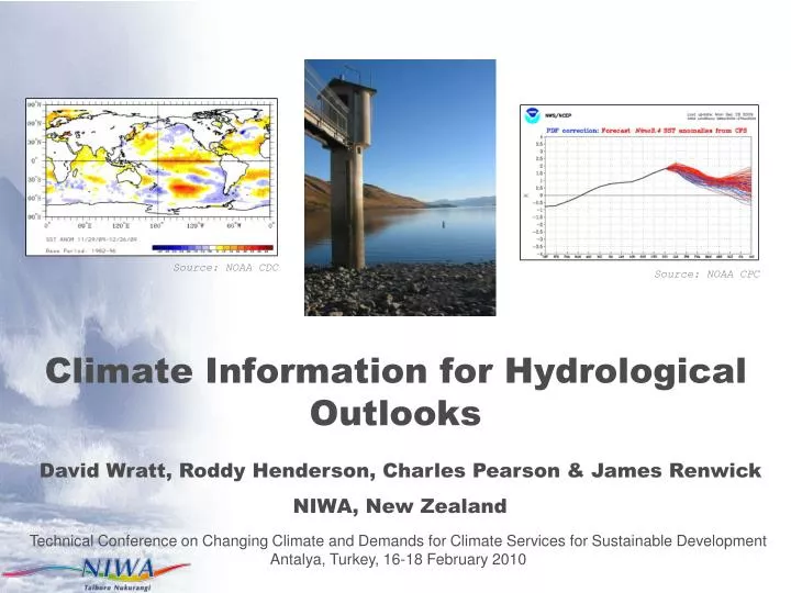 climate information for hydrological outlooks