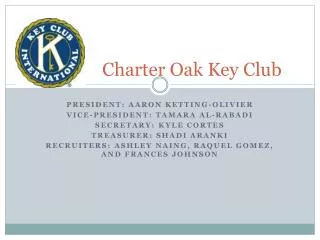 Charter Oak Key Club