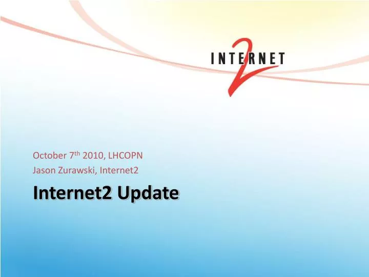 internet2 update