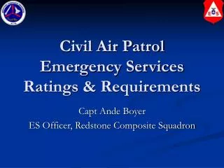 Civil Air Patrol Emergency Services Ratings &amp; Requirements
