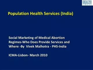 Population Health Services (India)