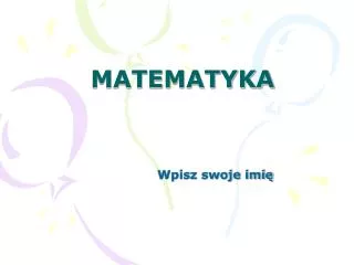 matematyka