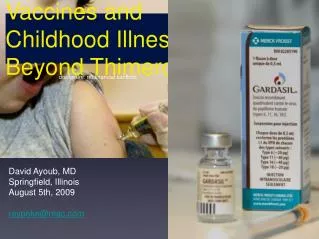 Vaccines and Childhood Illnesses: Beyond Thimerosal