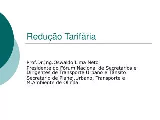 redu o tarif ria