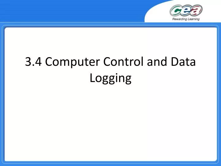 3 4 computer control and data logging