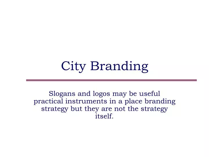 city branding