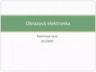 obrazov elektronka